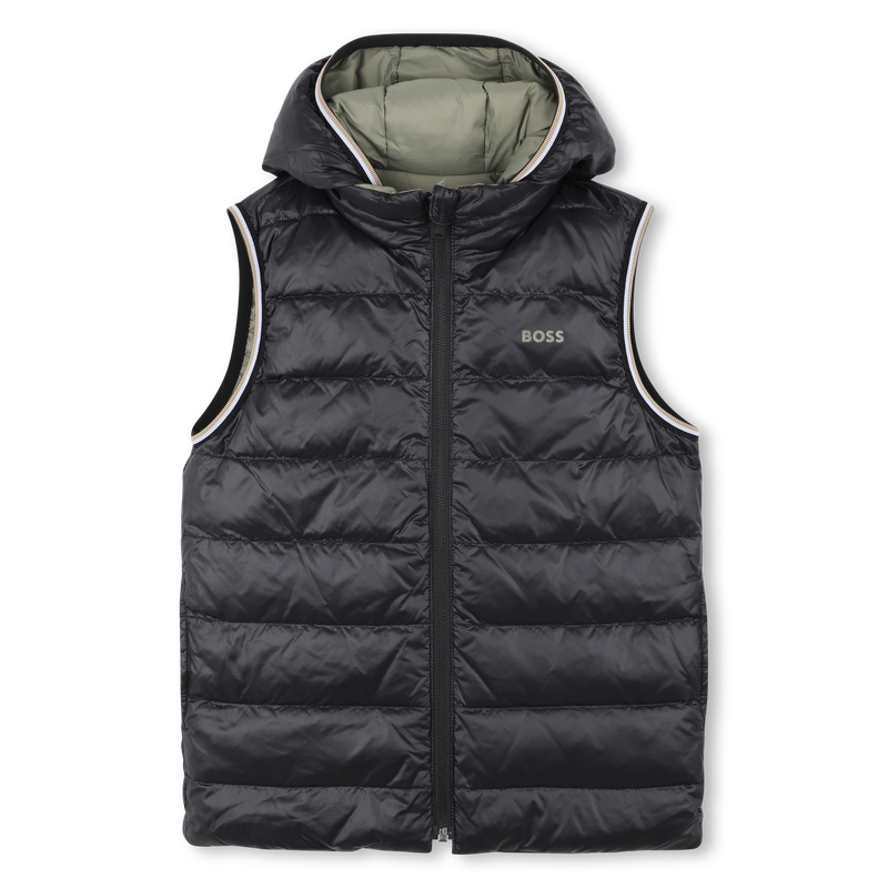 Reversible Puffer Vest- Tilleul