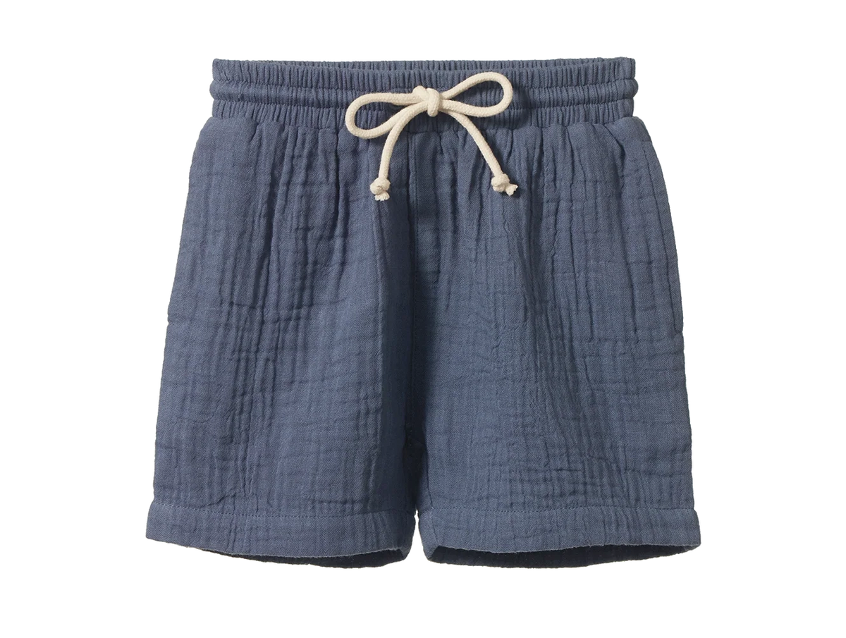 James Shorts Muslin - Vintage Indigo