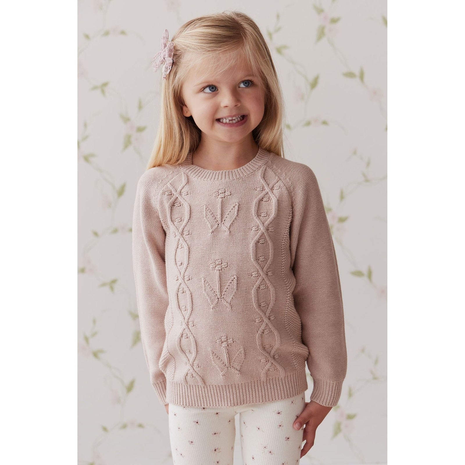 Sophia Knitted Jumper - Almond Marle
