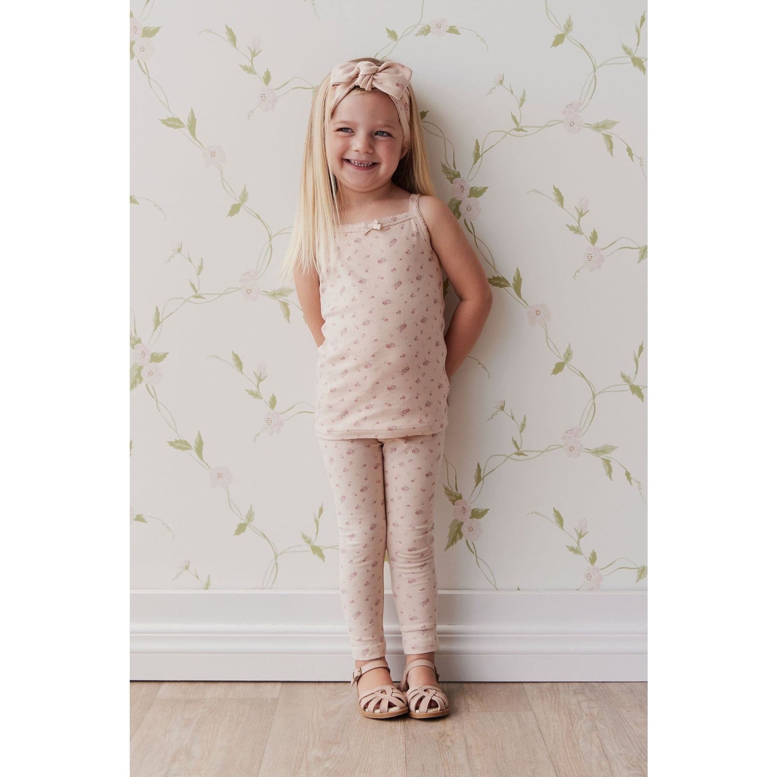 Organic Cotton Everyday Legging - Cindy Whisper Pink