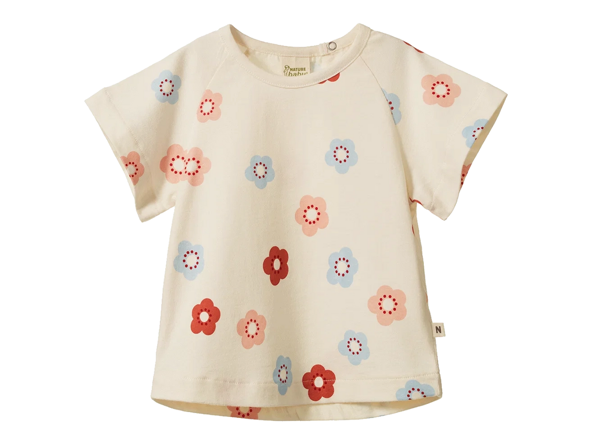 Juniper Tee - Flora Stamp Print