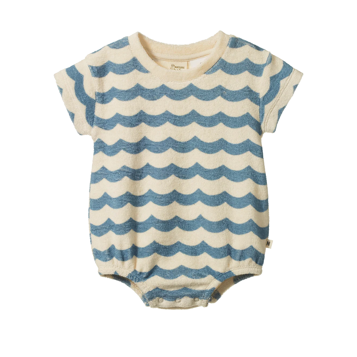 Juno Romper Terry - Waves Print