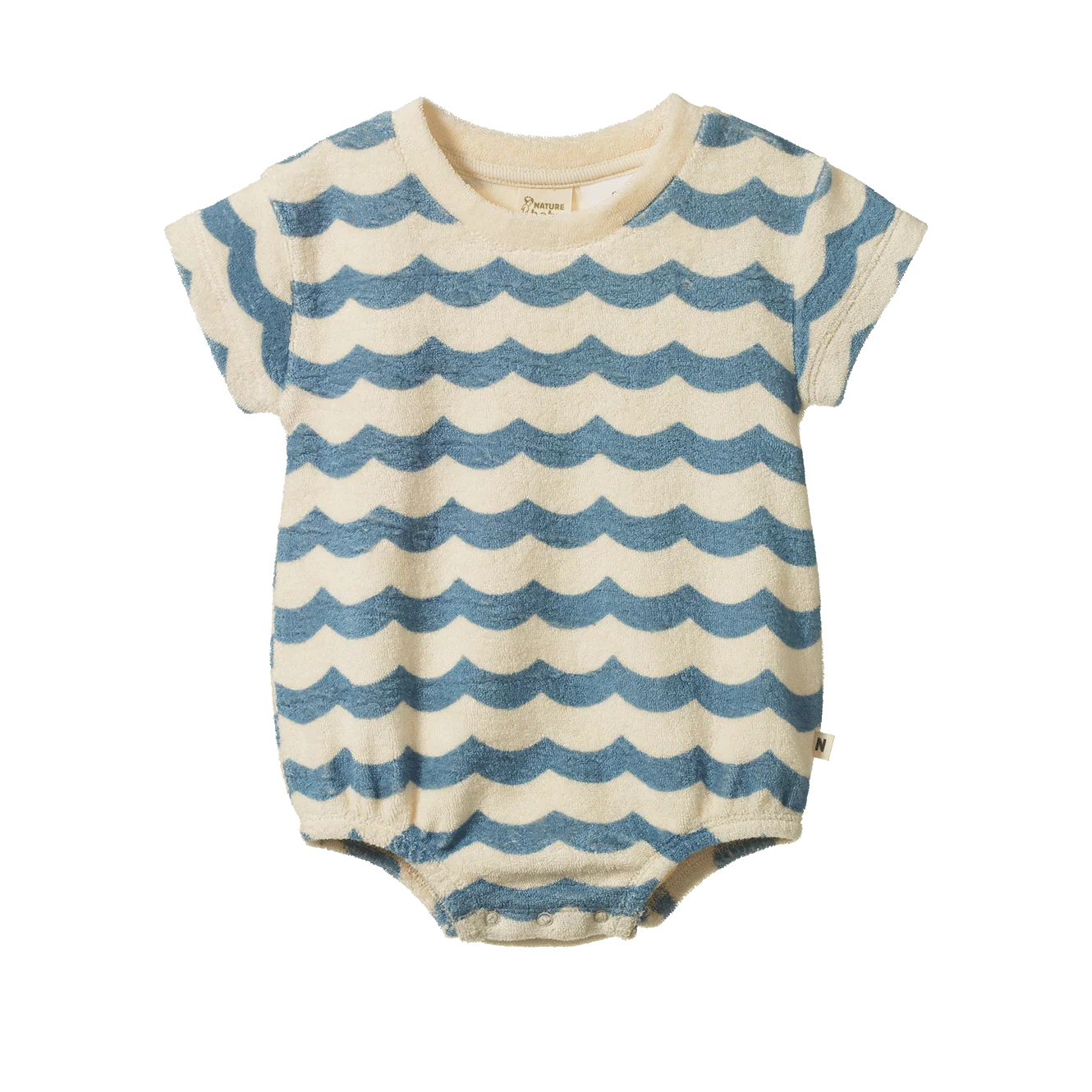 Juno Romper Terry - Waves Print