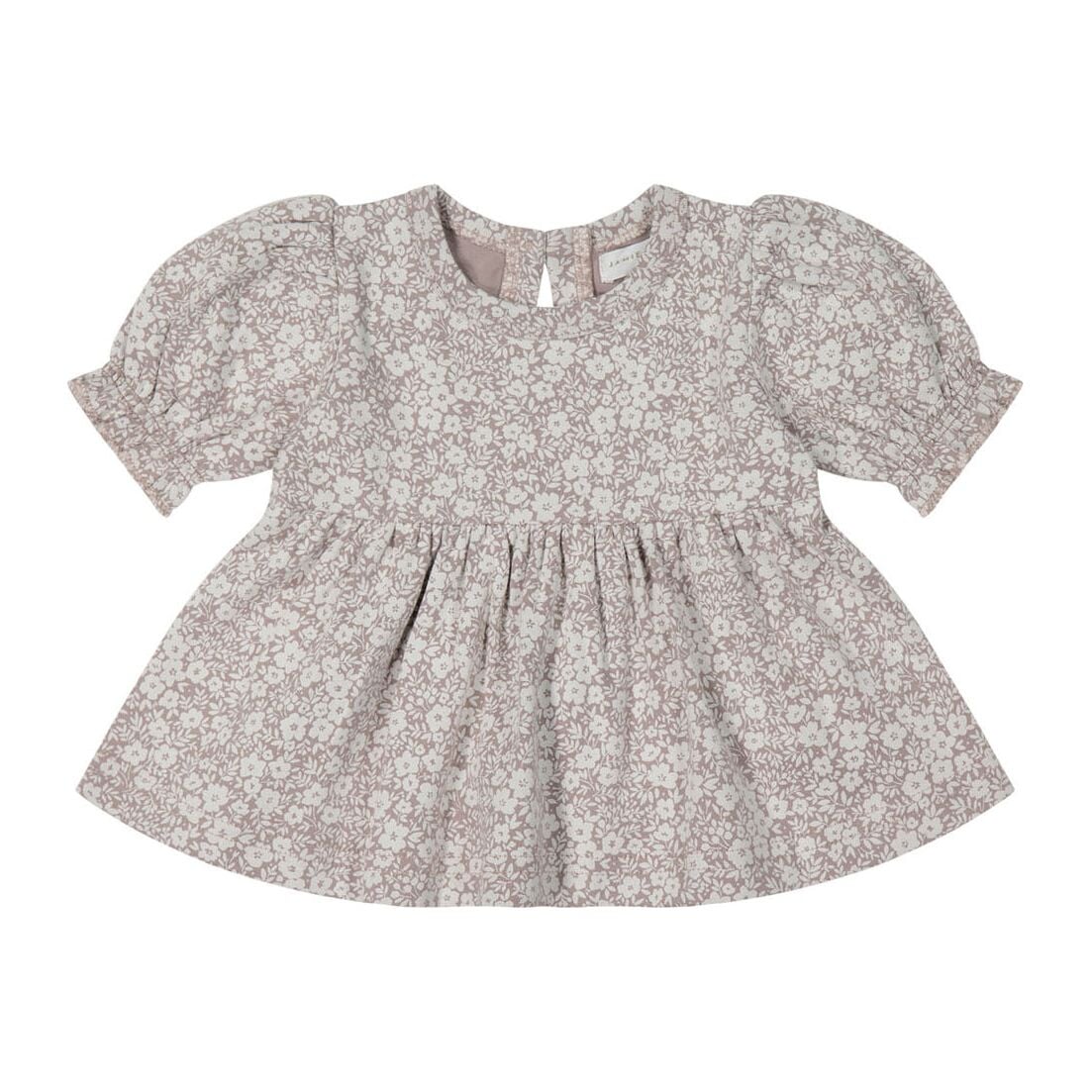 Organic Cotton Camille Top - Greta Floral Bark