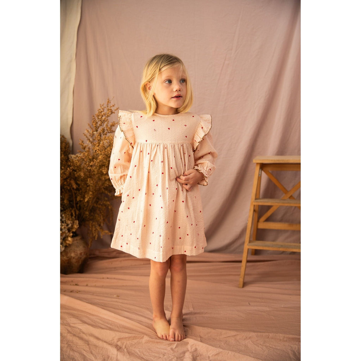 Juliet Dress-Piggy Pink Love Bug
