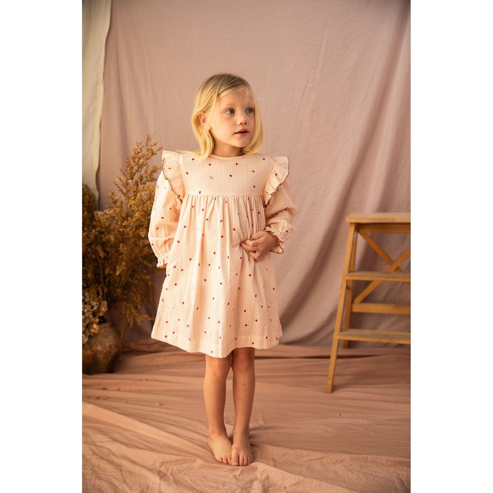 Juliet Dress-Piggy Pink Love Bug