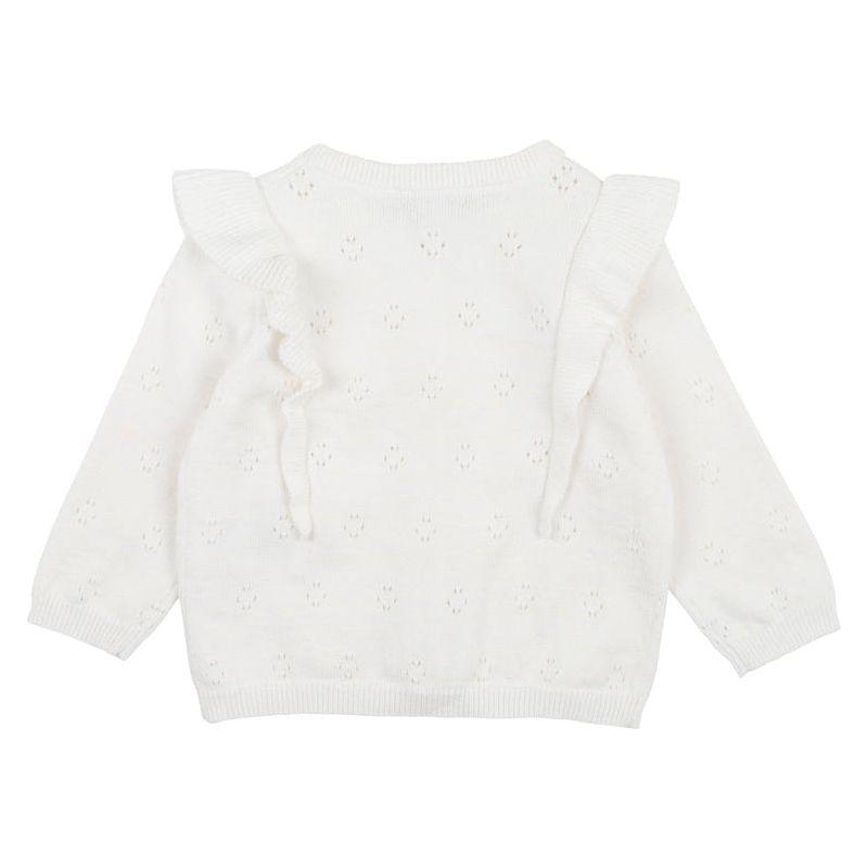Cloud Frill Pointelle Cardigan