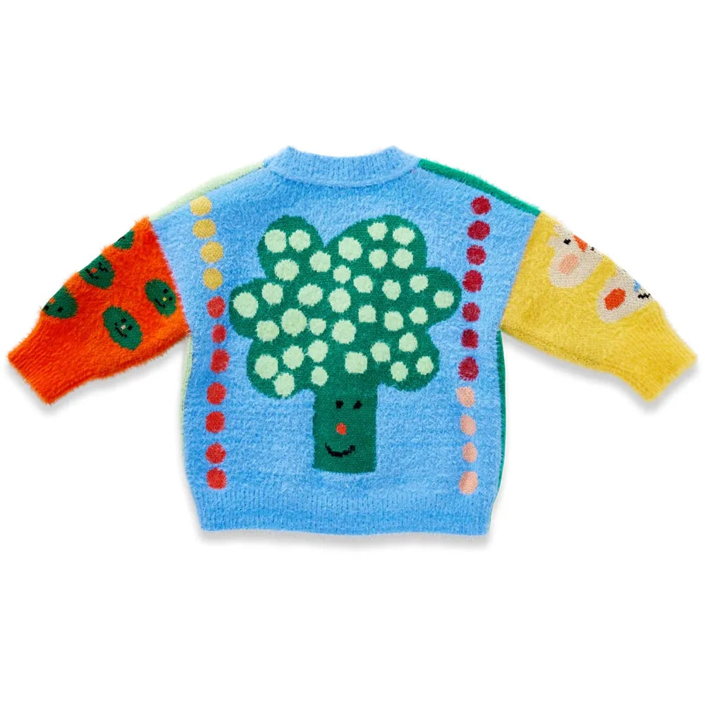 Pocket Patch Knit Cardigan