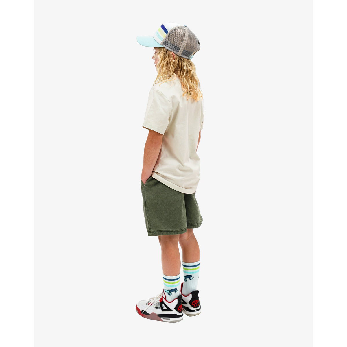 Khaki Woven Shorts