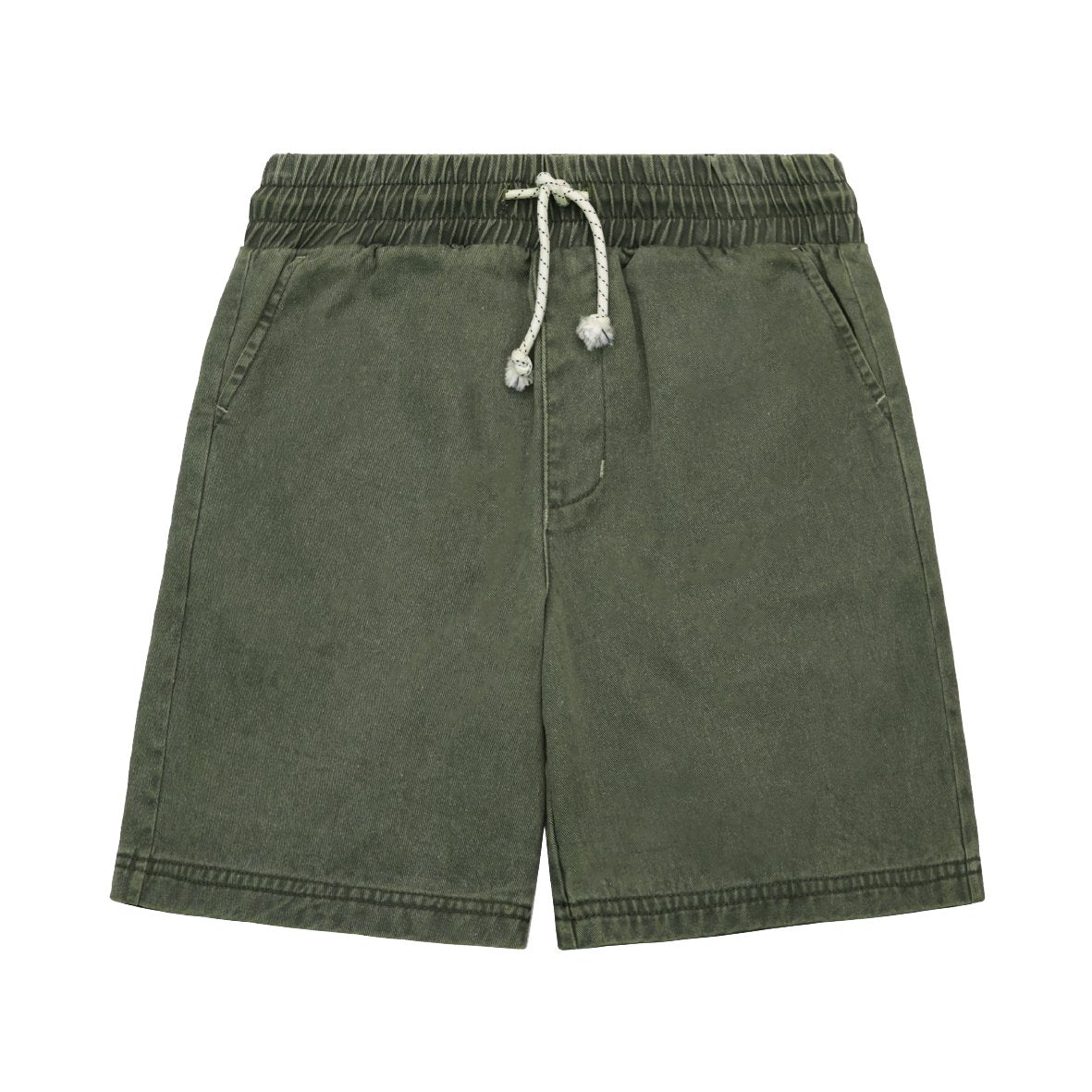 Khaki Woven Shorts