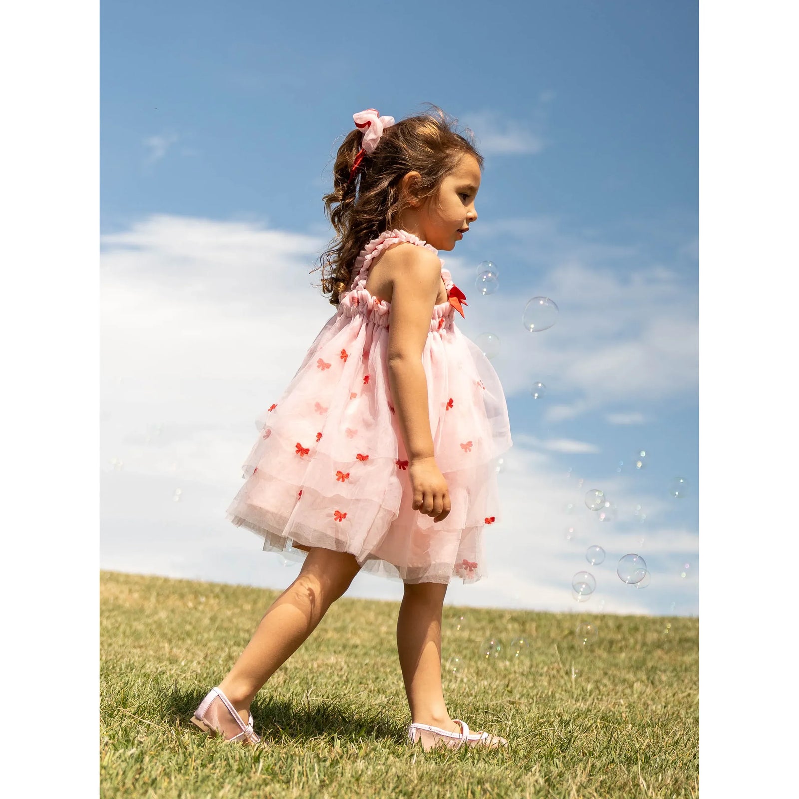Babydoll Tulle Bow Dress