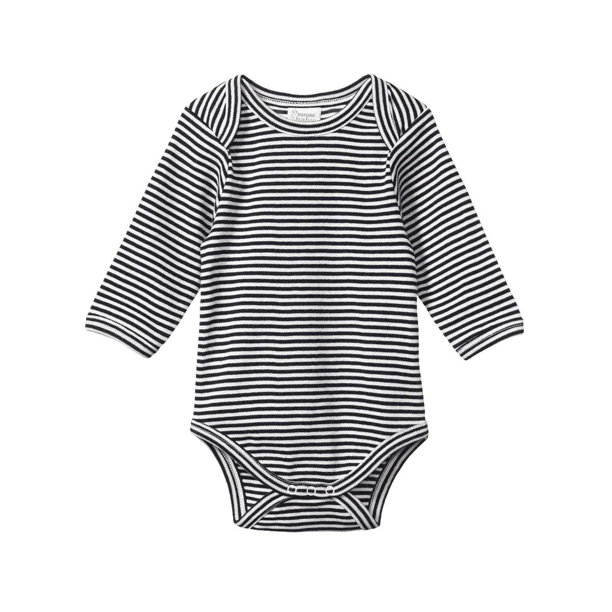 Long Sleeve Bodysuit - Navy Stripe