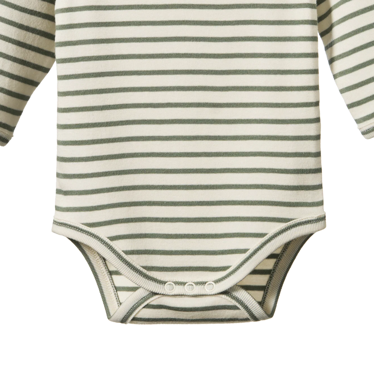 Long Sleeve Bodysuit - Nettle Sailor Stripe
