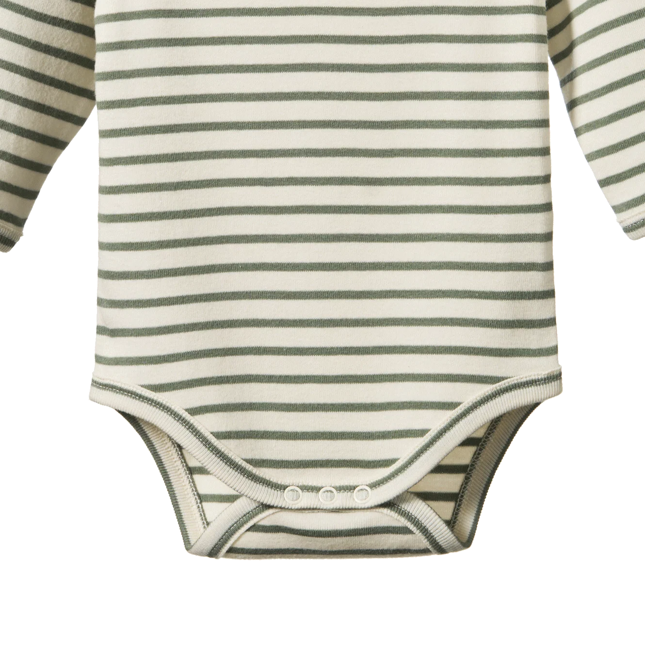 Long Sleeve Bodysuit - Nettle Sailor Stripe