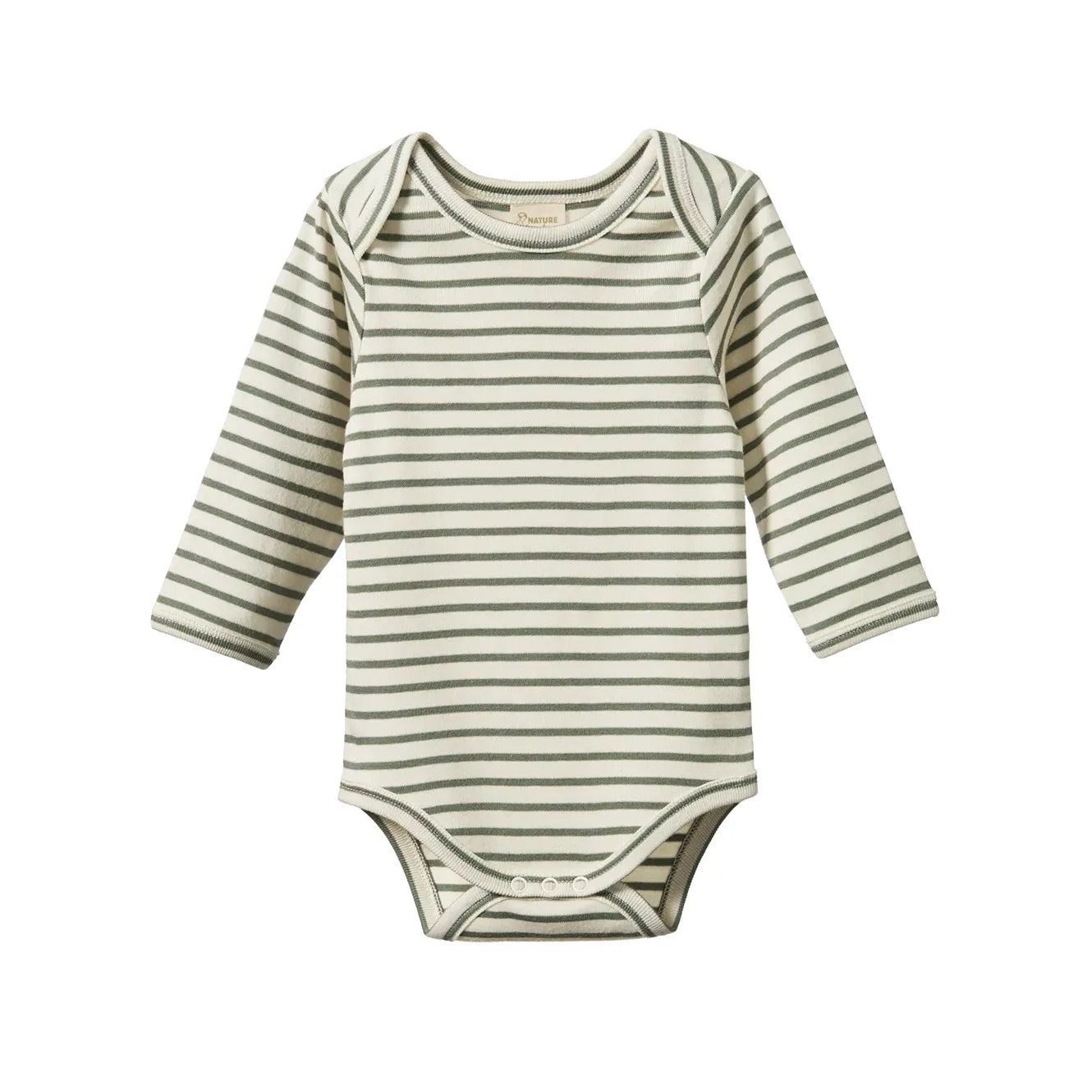 Long Sleeve Bodysuit - Nettle Sailor Stripe
