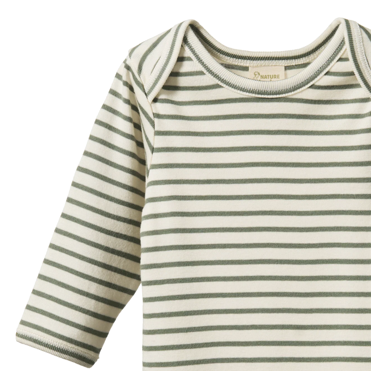 Long Sleeve Bodysuit - Nettle Sailor Stripe