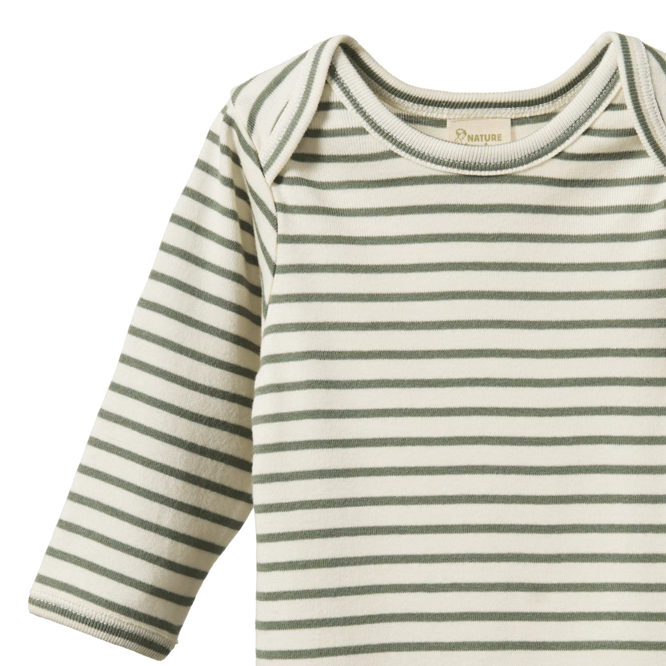 Long Sleeve Bodysuit - Nettle Sailor Stripe
