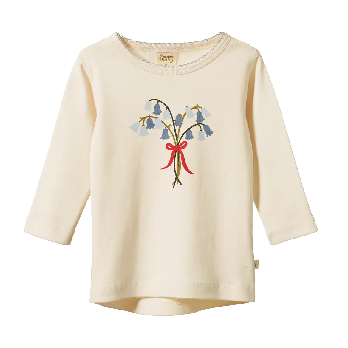 Long Sleeve Cloud Tee - Bluebelle Natural Print