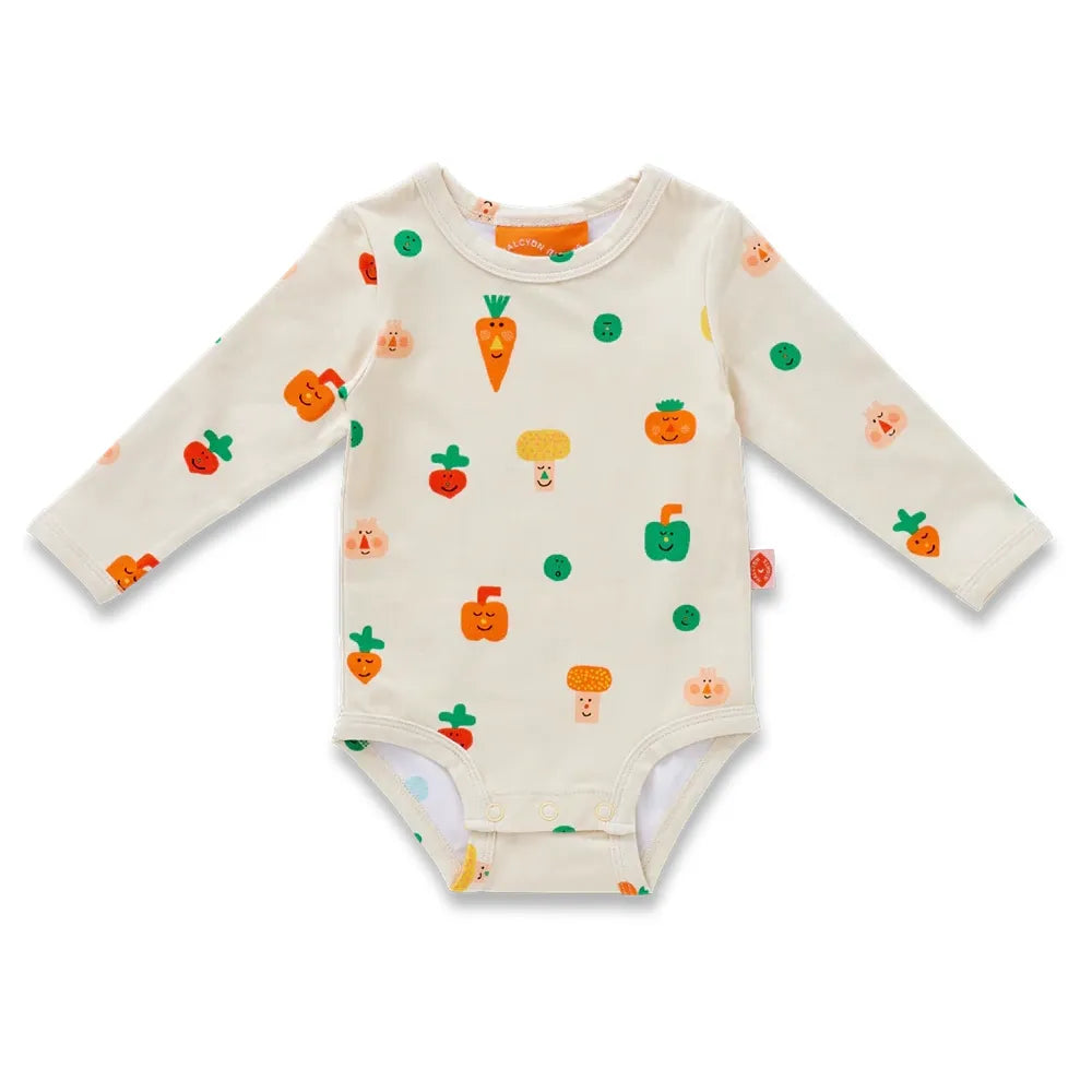 Teeny Tiny Veg Long Sleeve Bodysuit