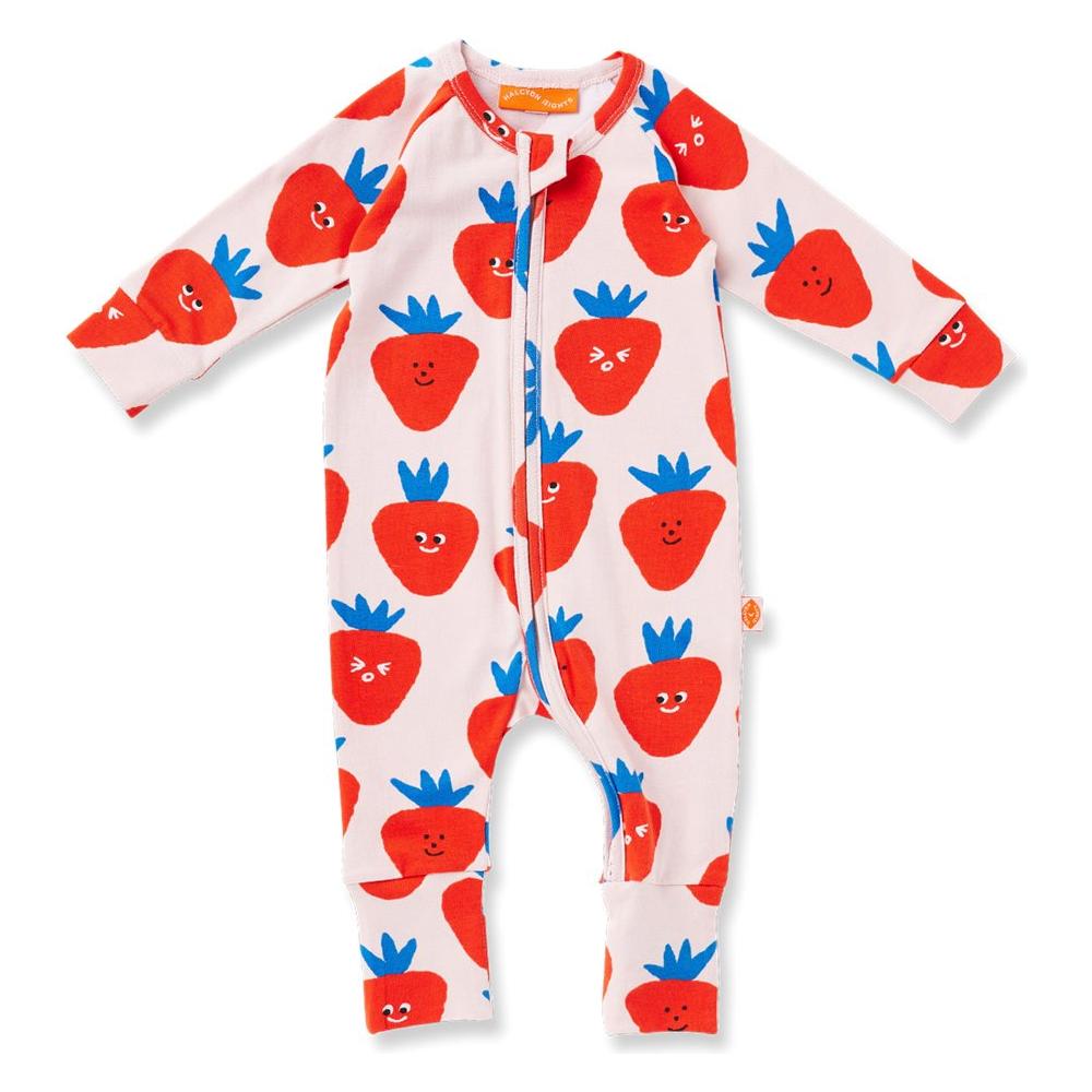 Berry Cosy Long Sleeve Romper