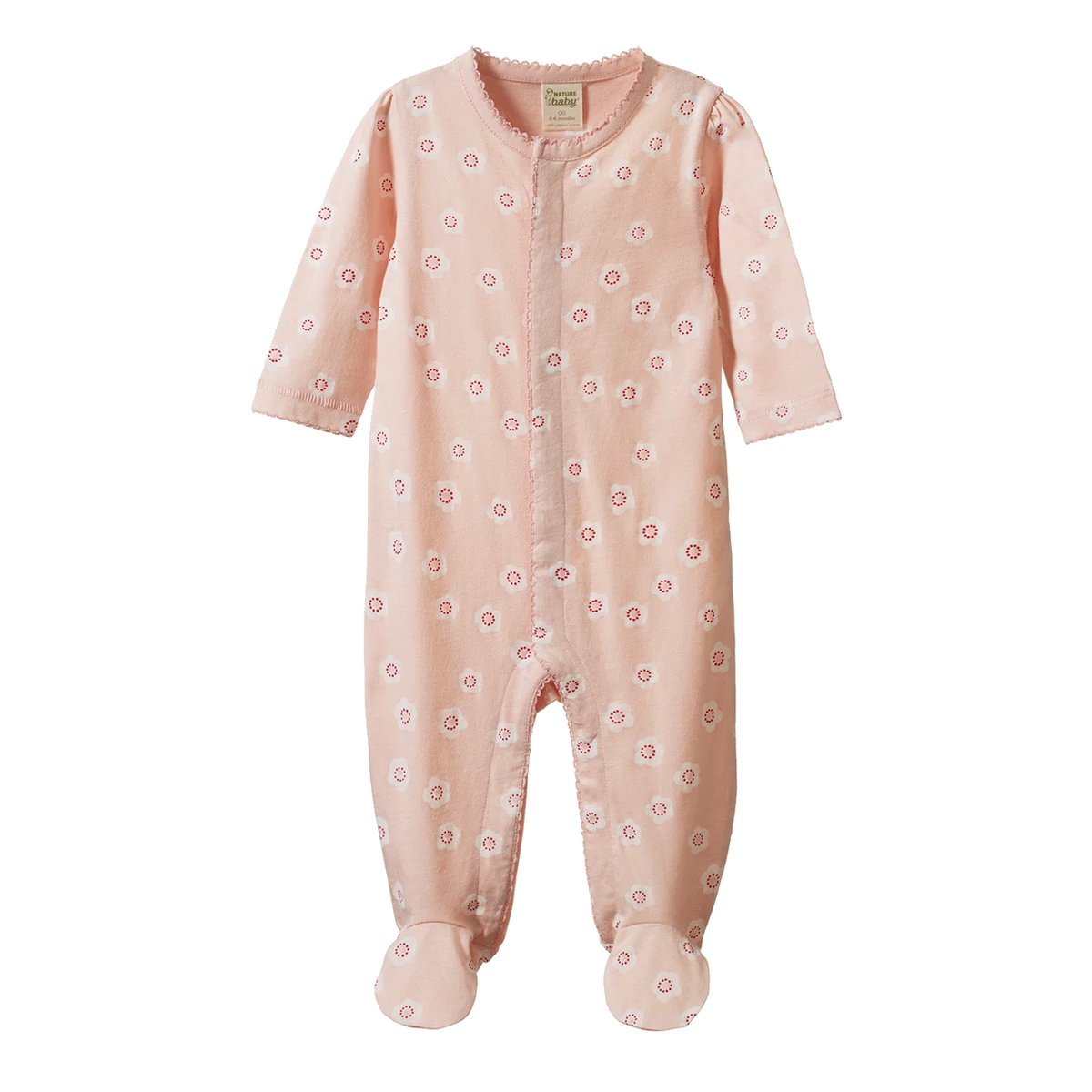 Lucy Suit - Flora Stamp Rose Dust Print