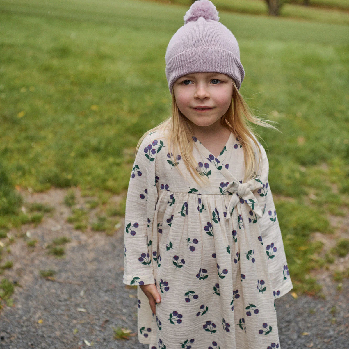 Mabel Dress - Winter Berry Natural Print