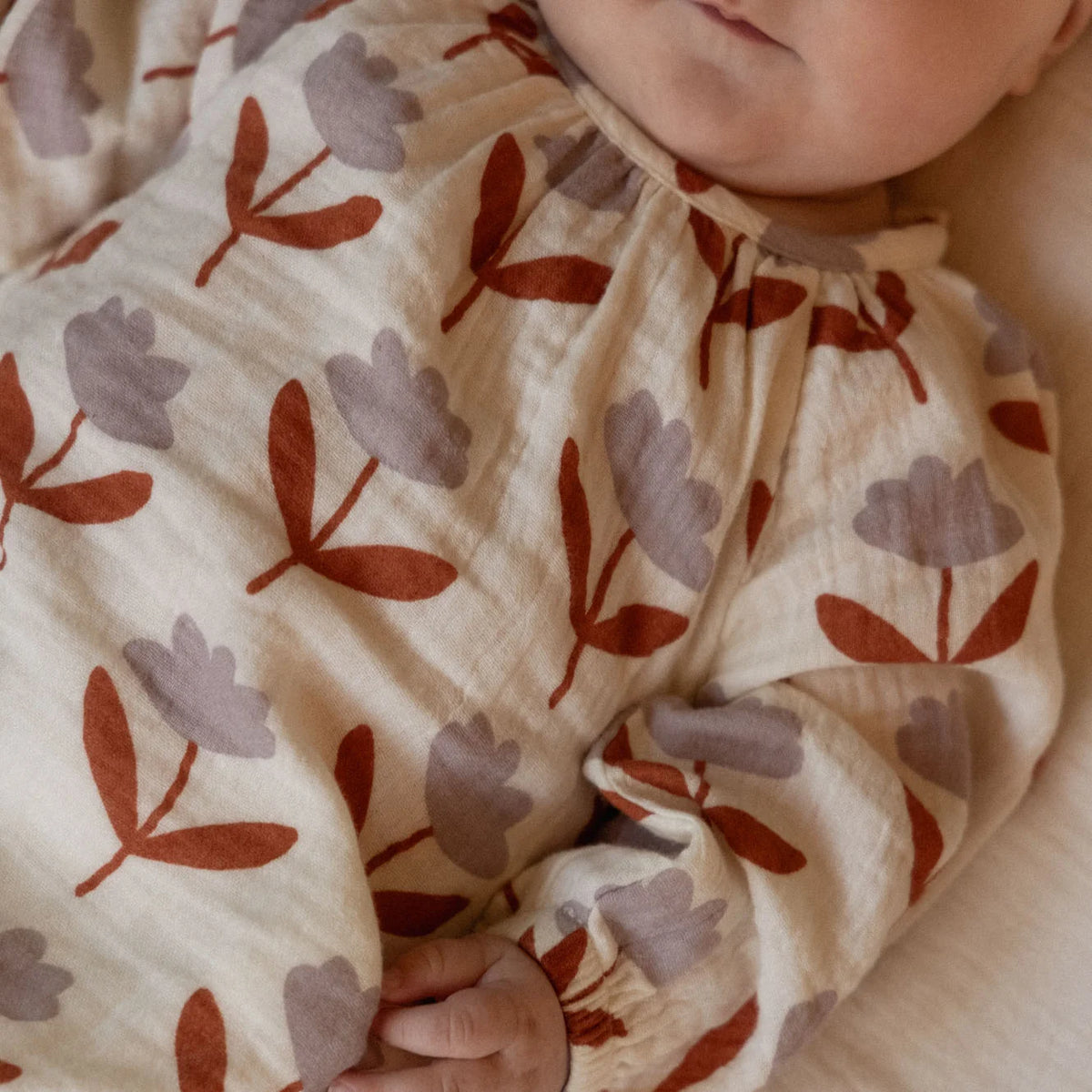Meadow Bodysuit Muslin - Fleurette Print