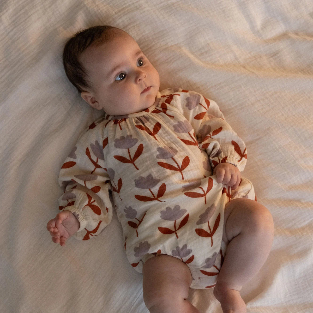 Meadow Bodysuit Muslin - Fleurette Print