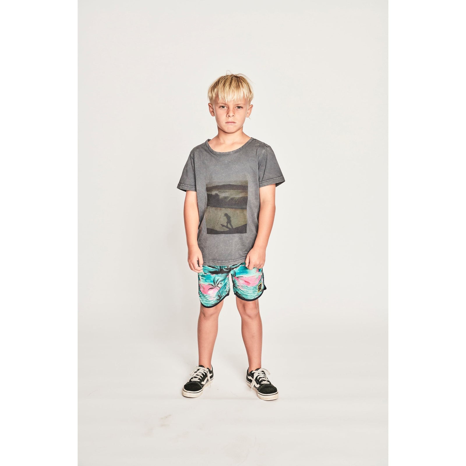 Dropin Ss Tee - Mineral Blk
