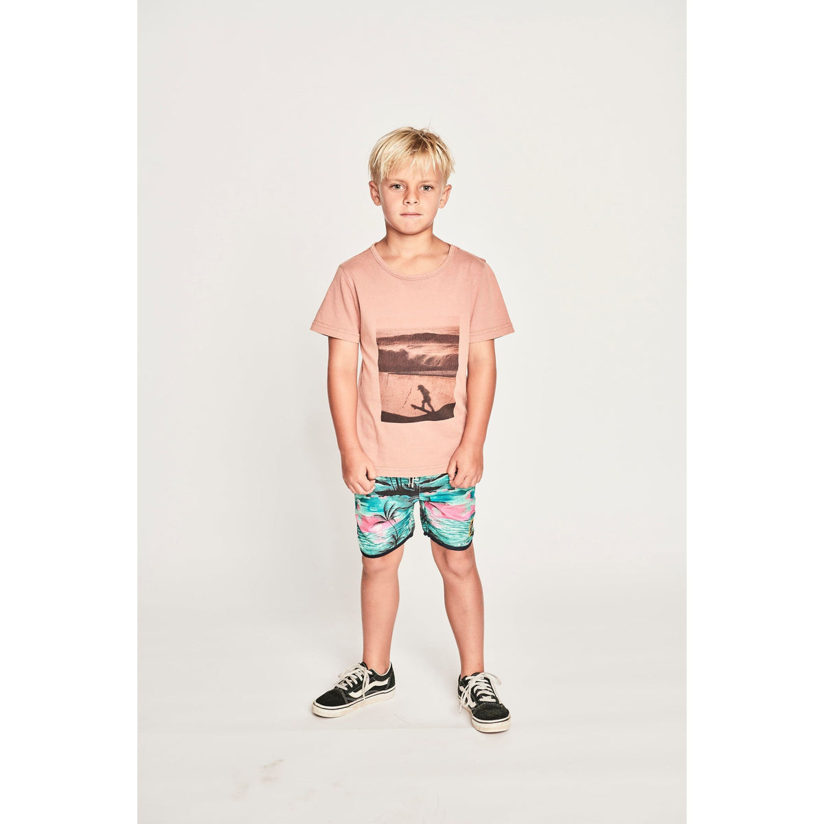 Dropin Ss Tee - Mineral Fawn