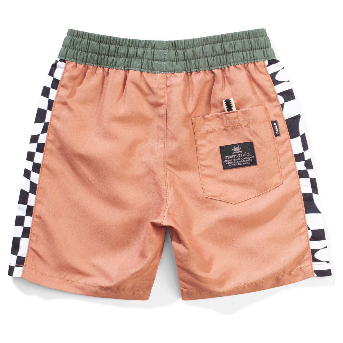 Checkdown Bshort - Lt Mustard