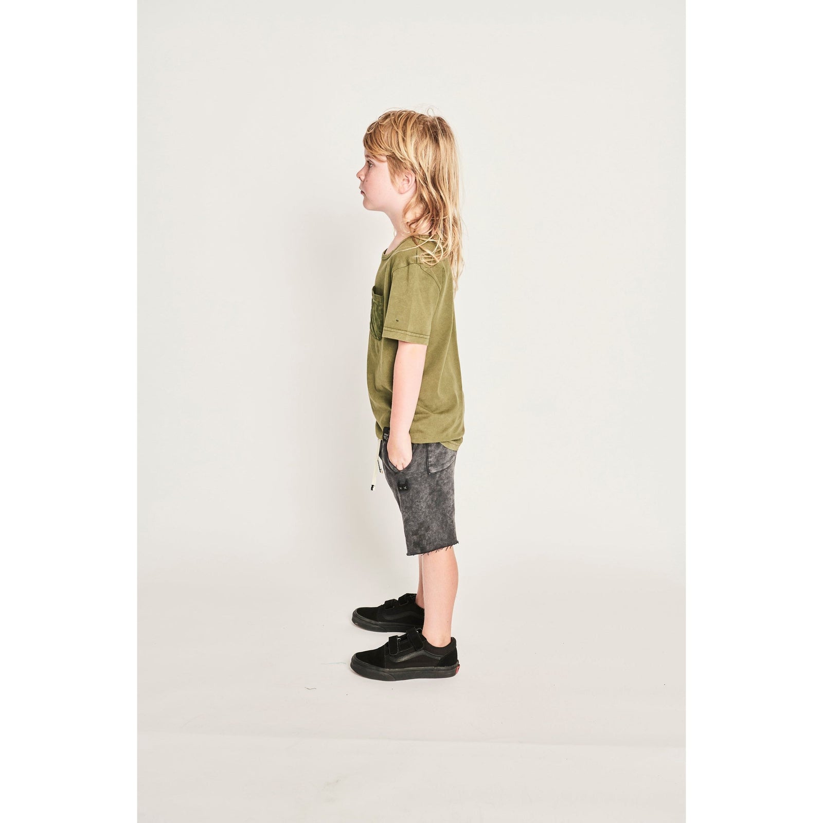 Pkt Check Ss Tee - Mineral Olivine