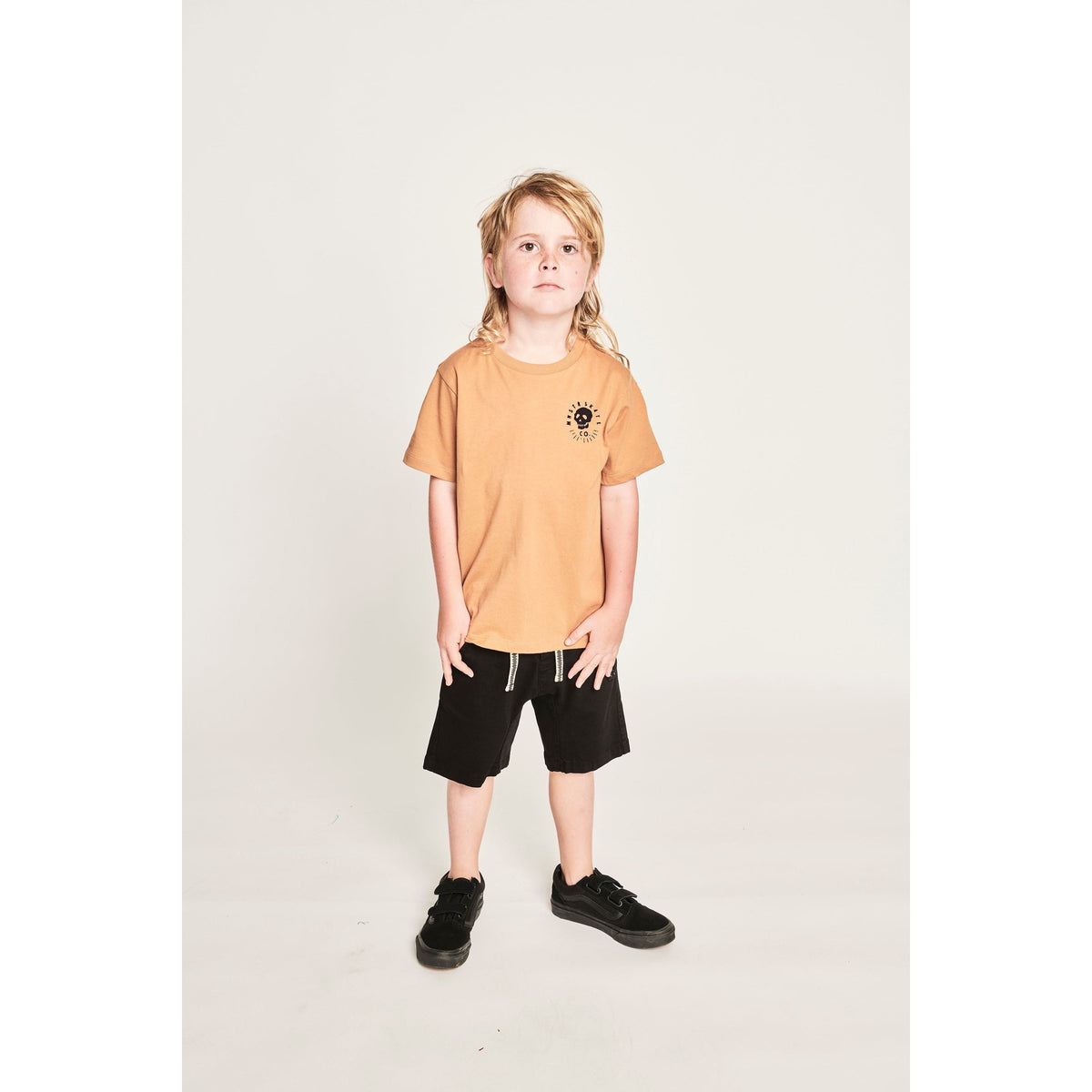 Skatevibe Ss Tee - Lt Mustard