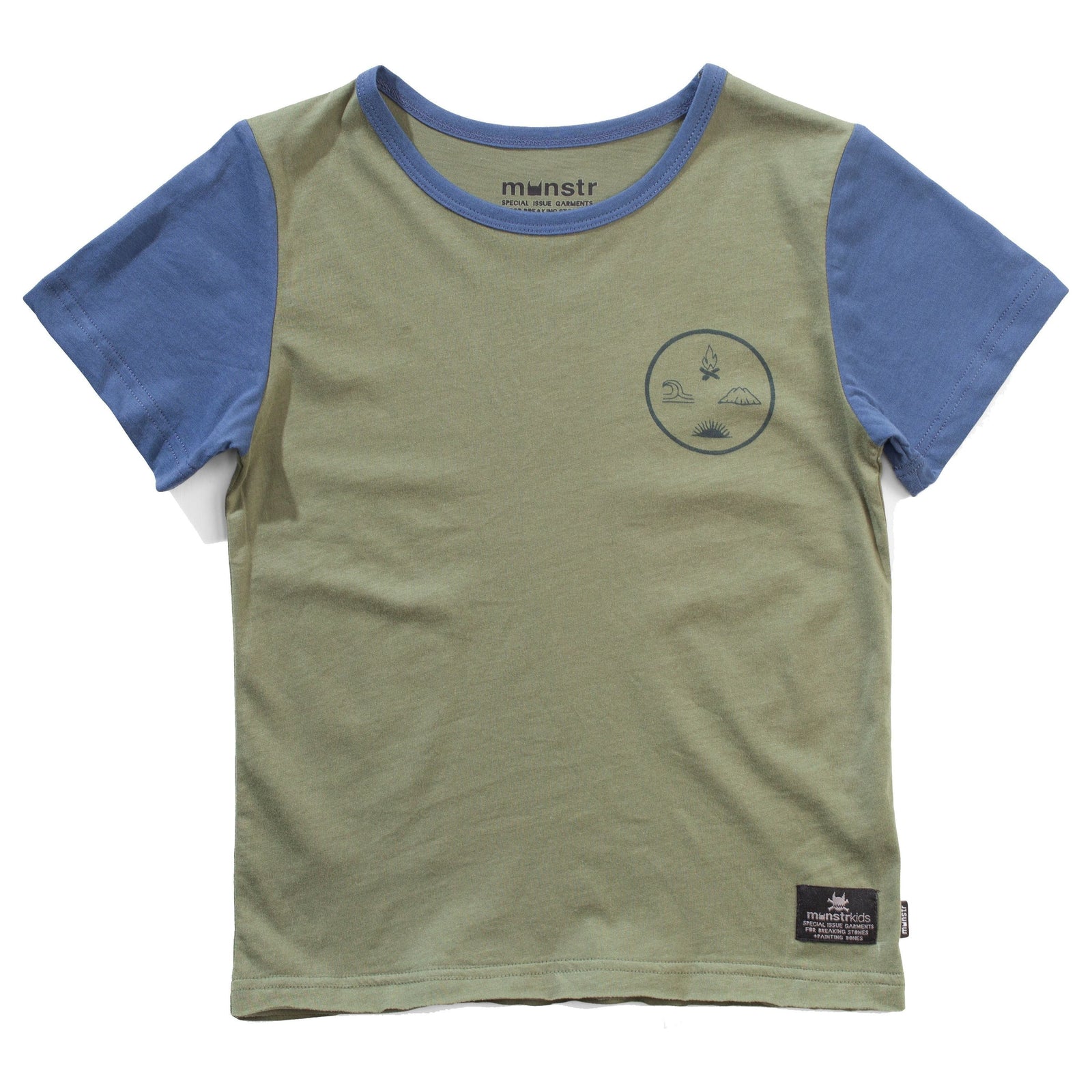 Sidewinder Ss Tee - Olivine/Dk Denim
