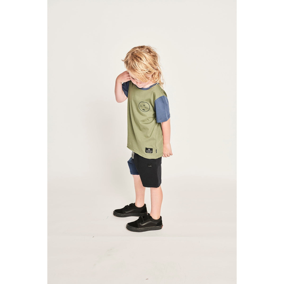 Sidewinder Ss Tee - Olivine/Dk Denim