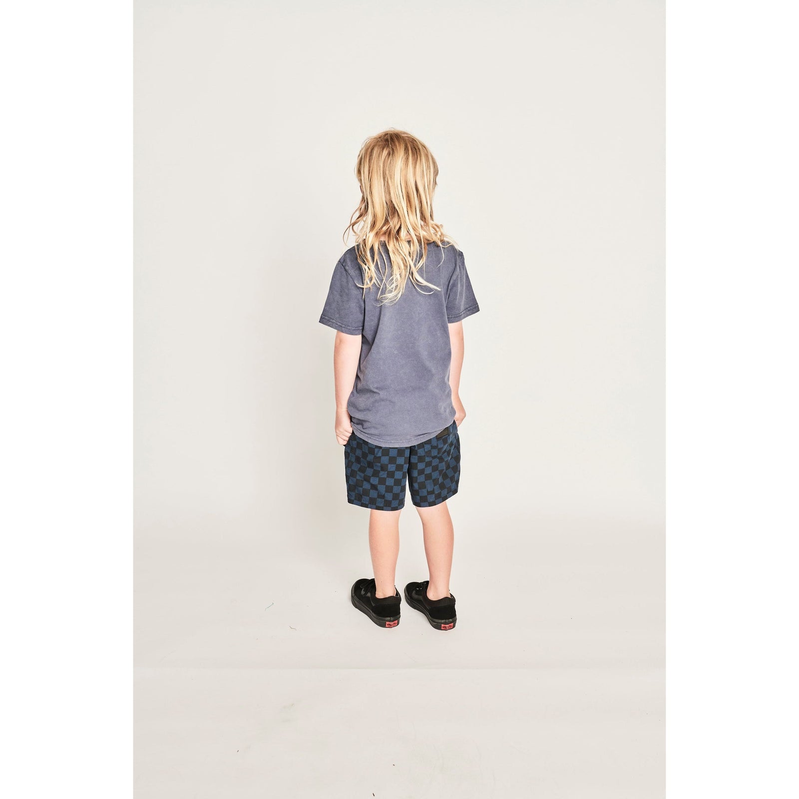 Flagged Wshort - Denim Check