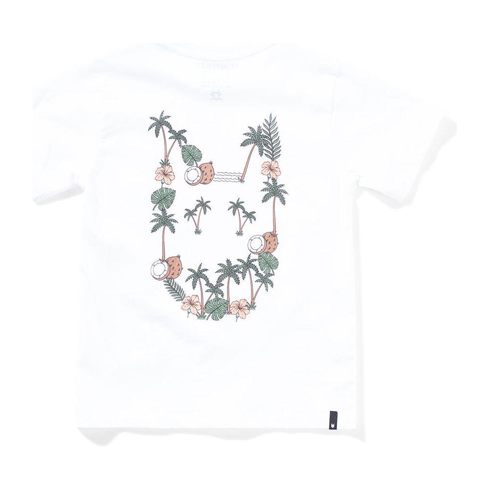 Island Logo Ss Tee - White