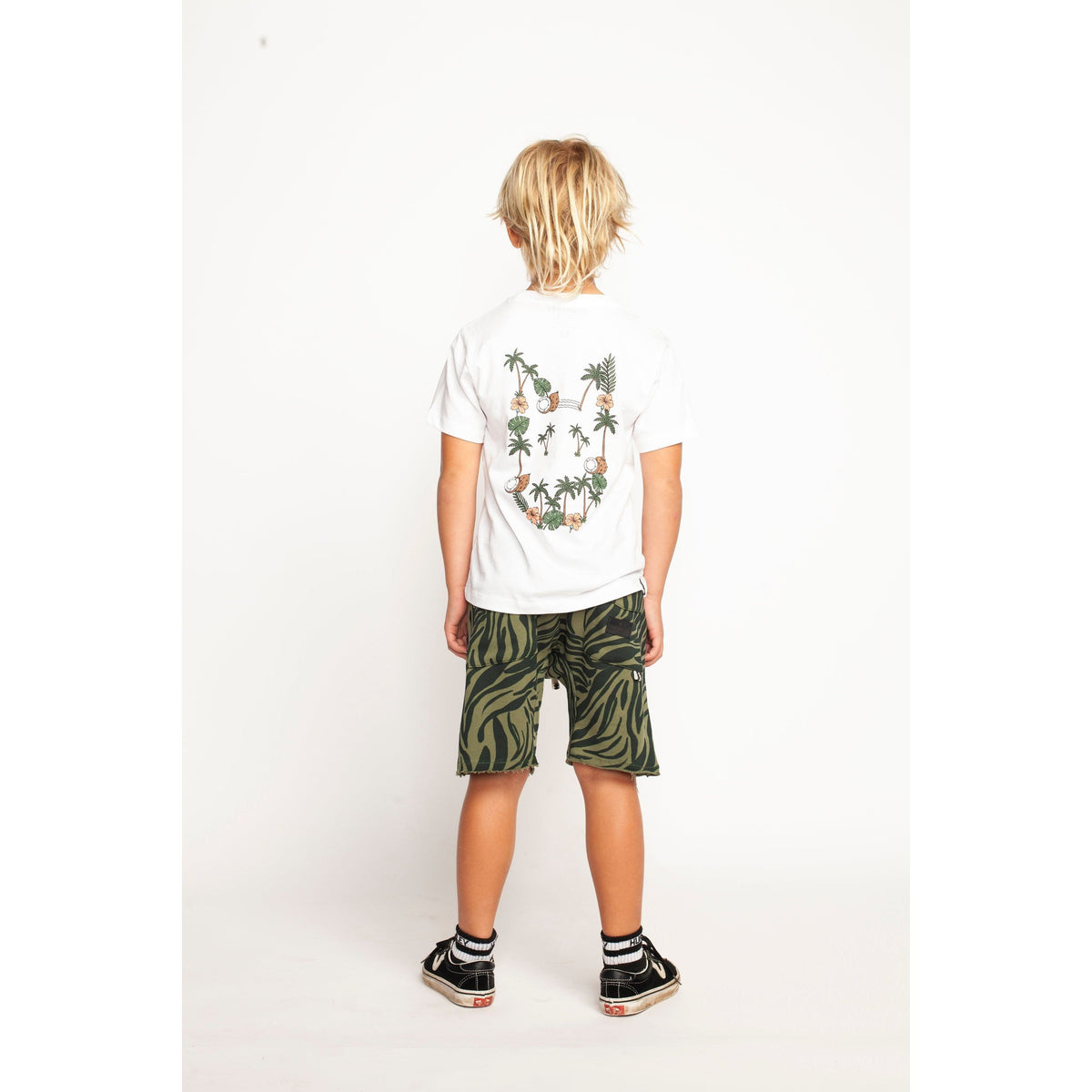 Island Logo Ss Tee - White