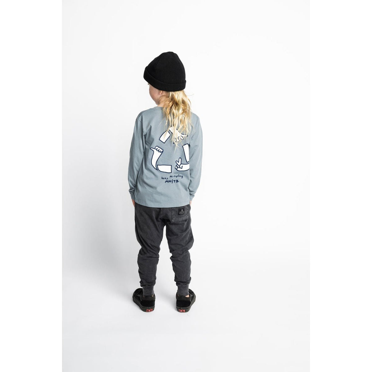 Recycle Ls Tee - Mid Blue