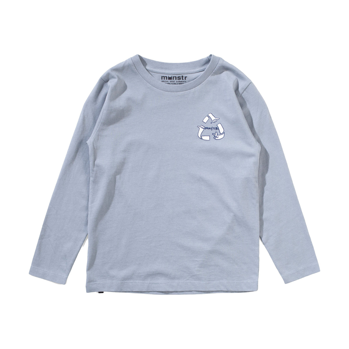 Recycle Ls Tee - Mid Blue