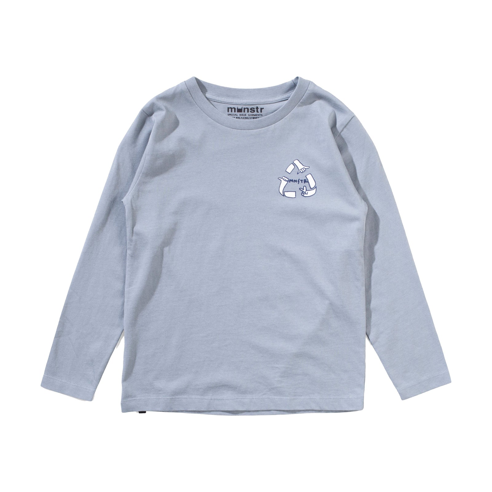 Recycle Ls Tee - Mid Blue