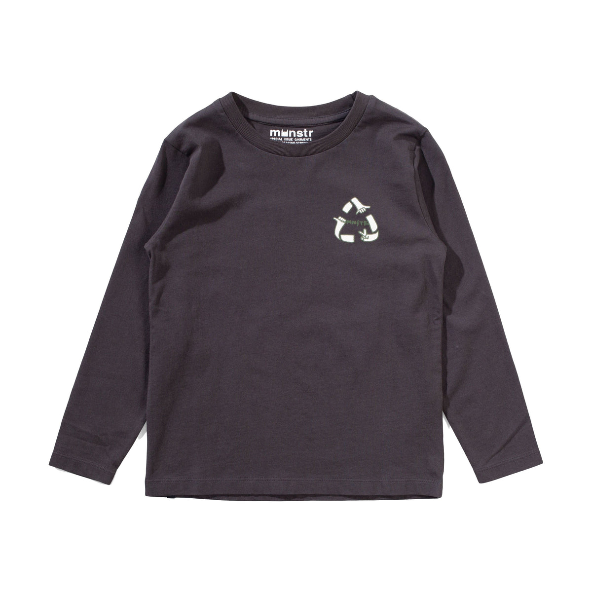 Recycle Ls Tee - Soft Black