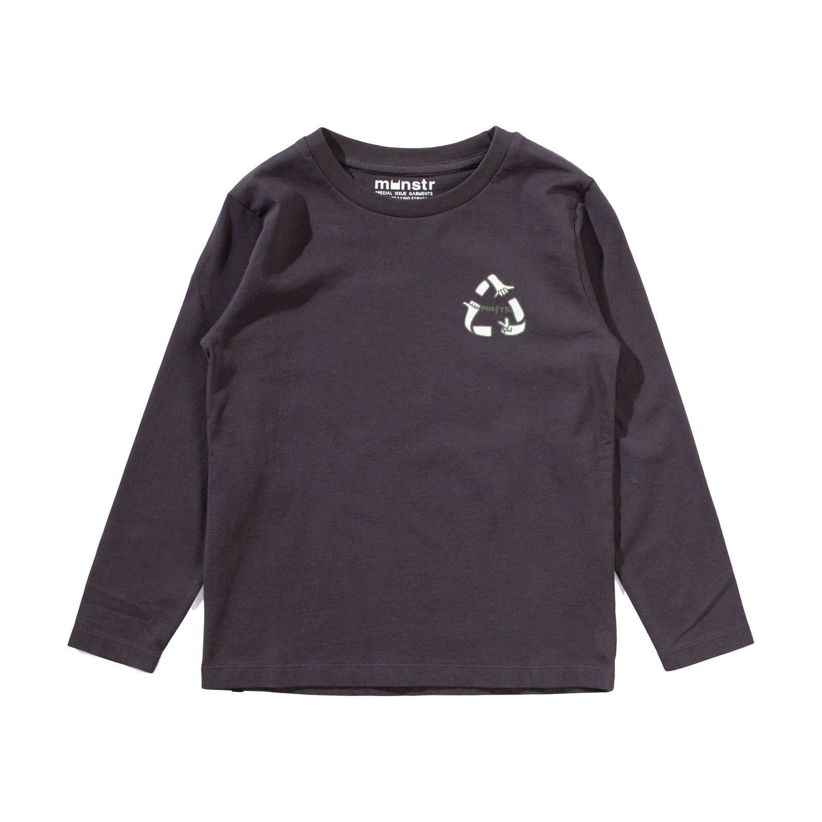 Recycle Ls Tee - Soft Black