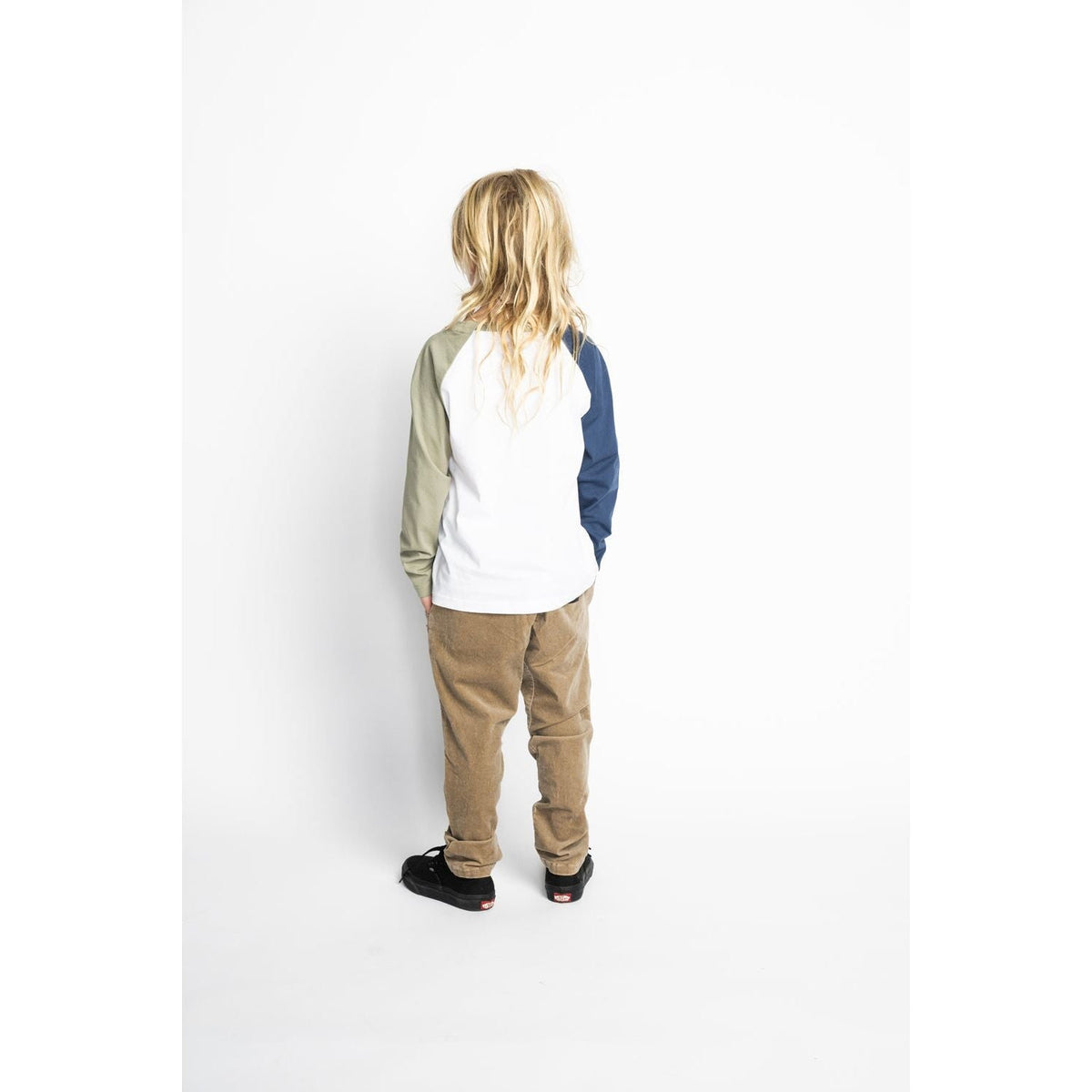 Garden Ls Tee - White/Olivine