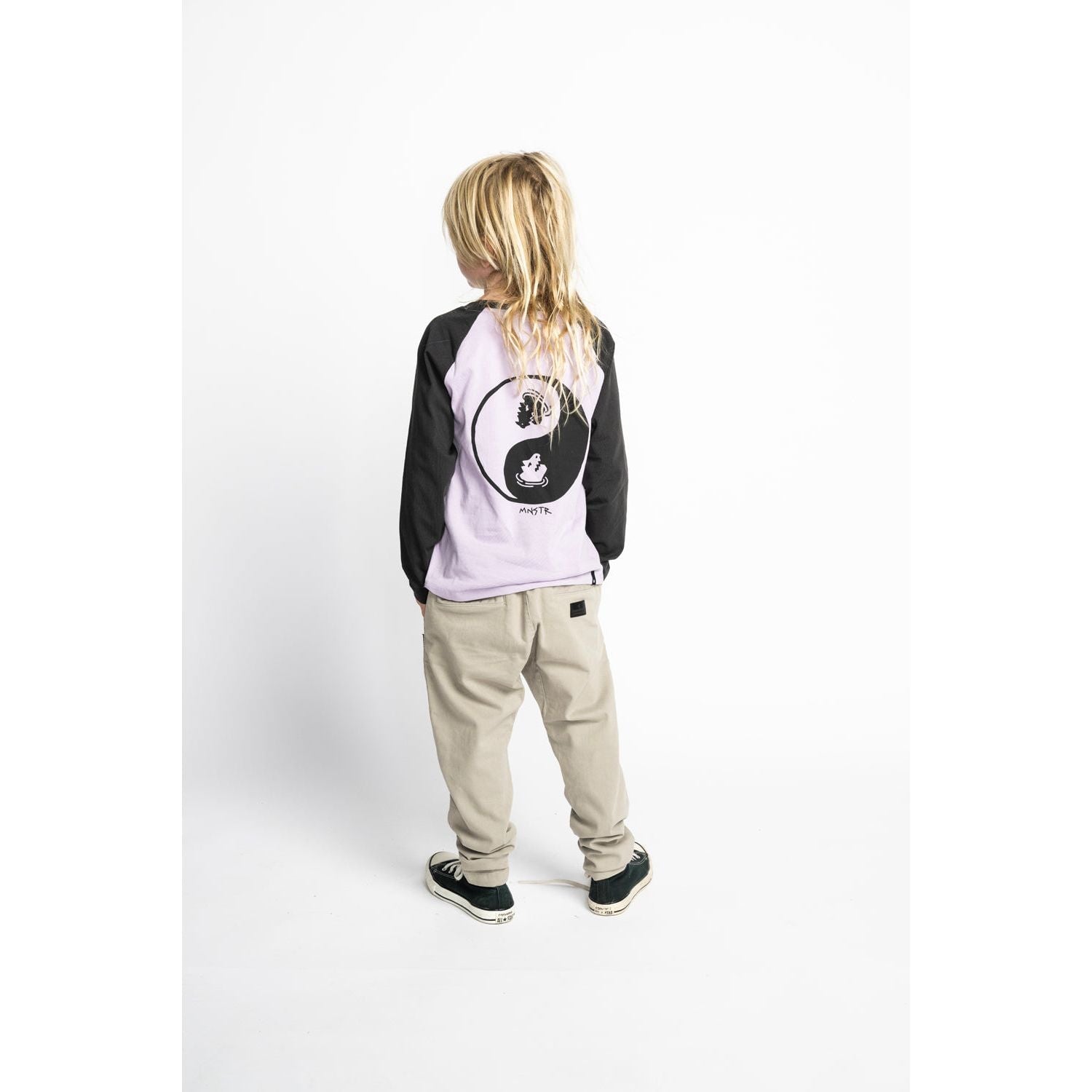 Deepshallow Ls Tee - Lilac/Black