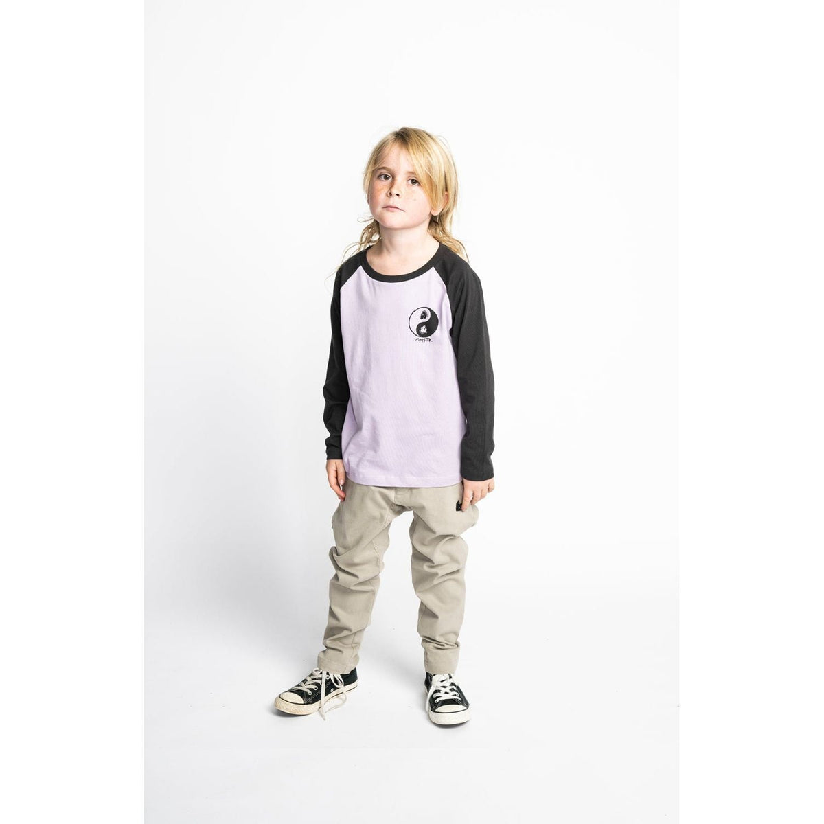Deepshallow Ls Tee - Lilac/Black