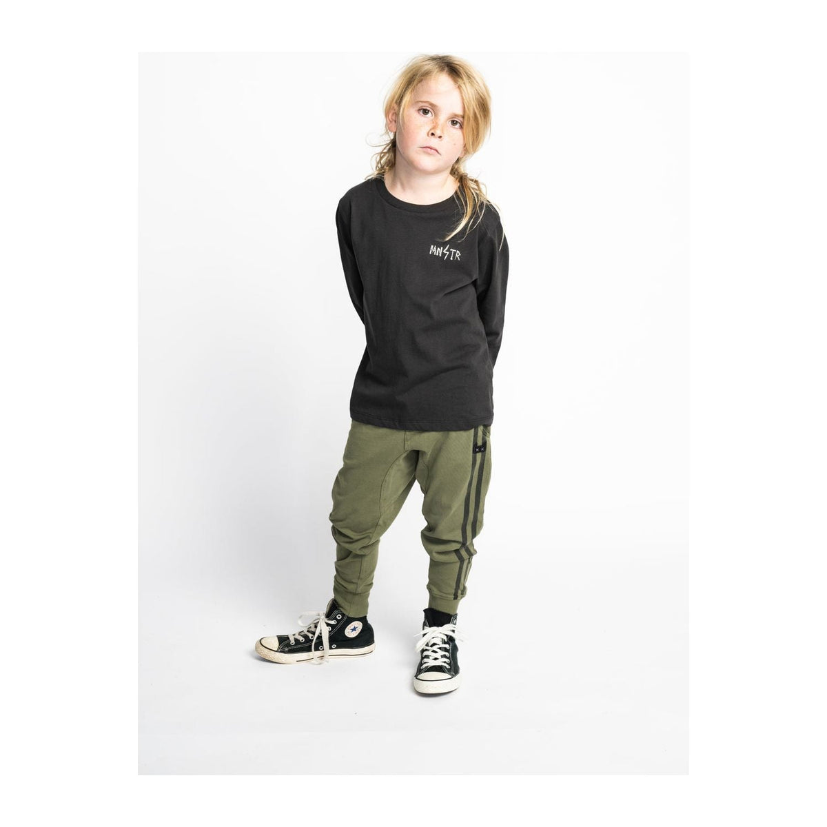 Grinner Ls Tee - Soft Black