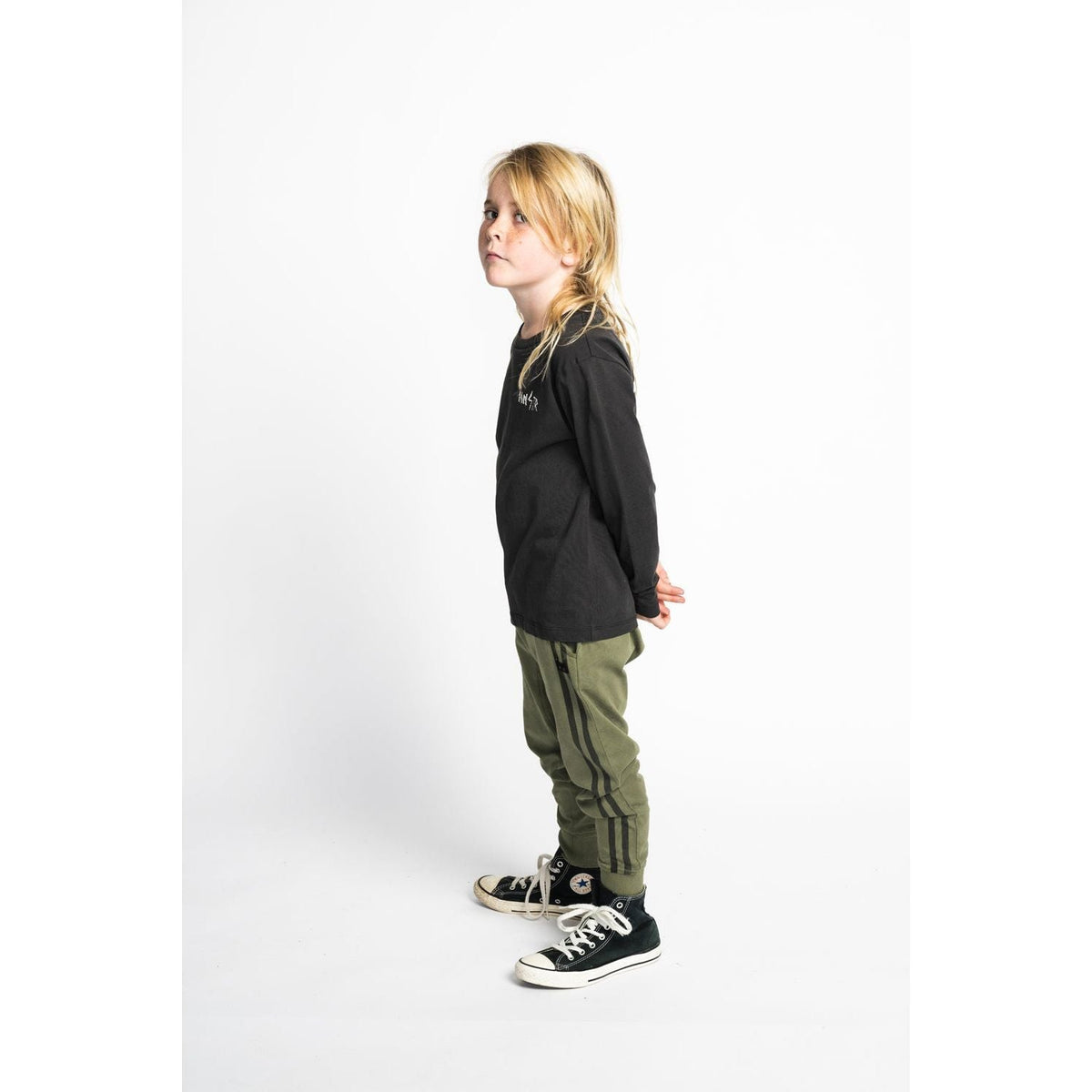 Grinner Ls Tee - Soft Black