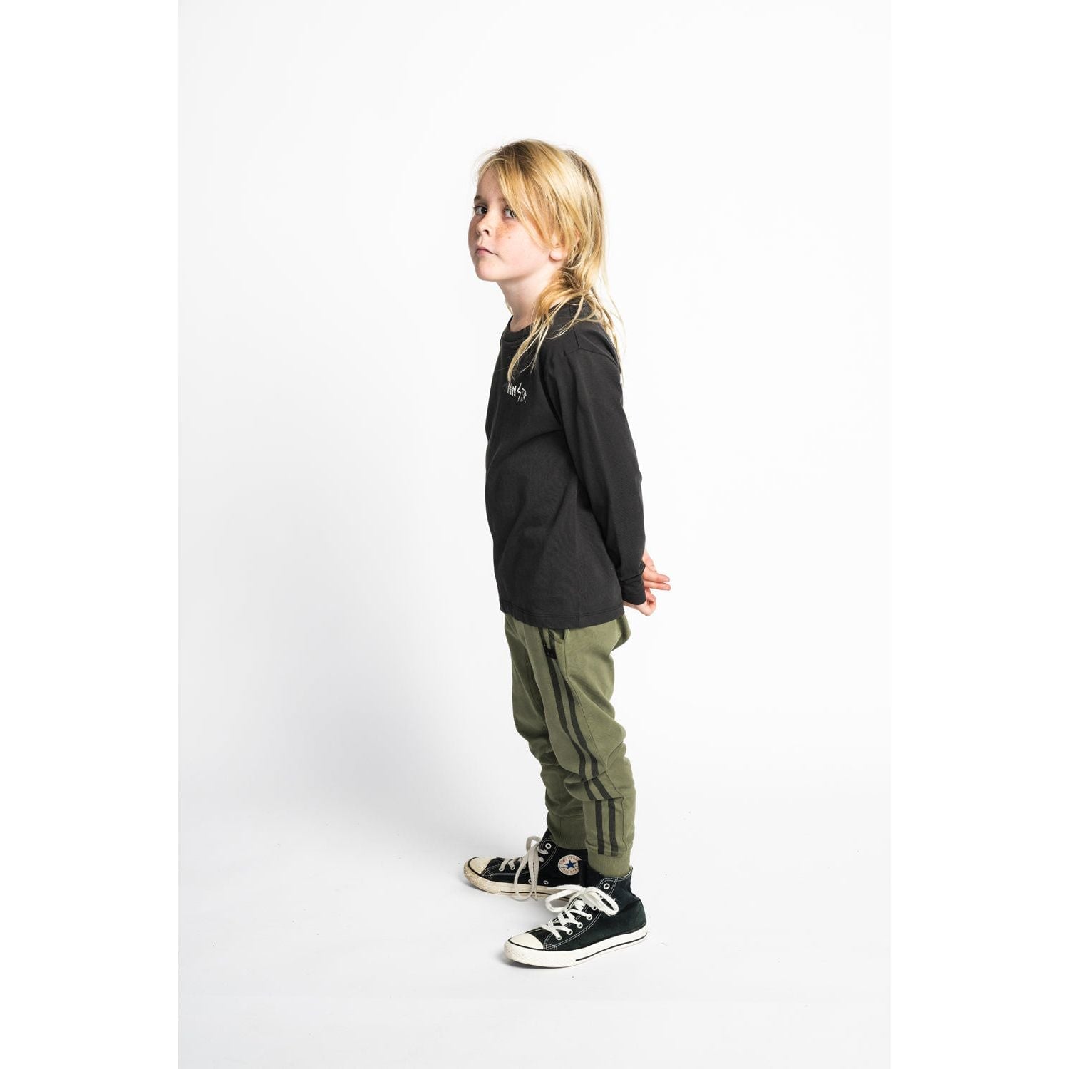 Grinner Ls Tee - Soft Black
