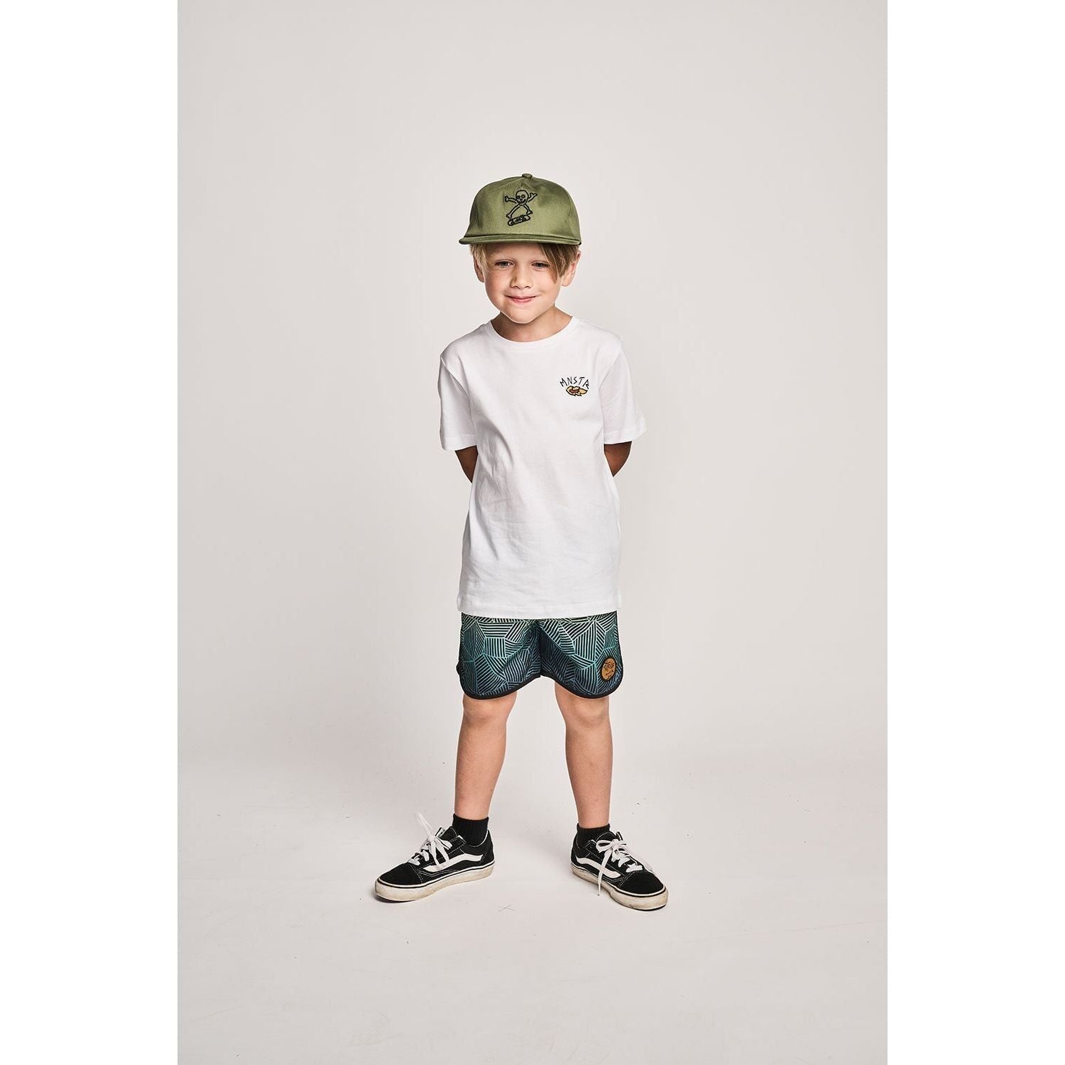 Wavebuoys Bshort - Teal Stripe